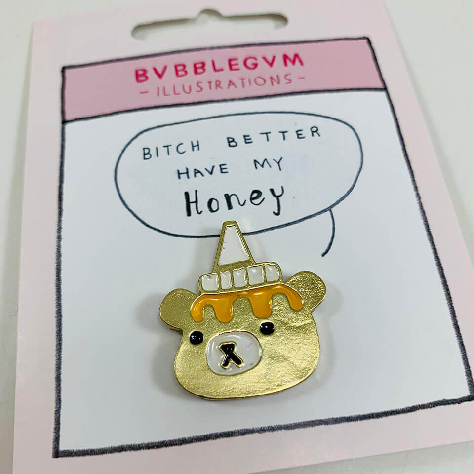 Honey Bear Enamel Pin