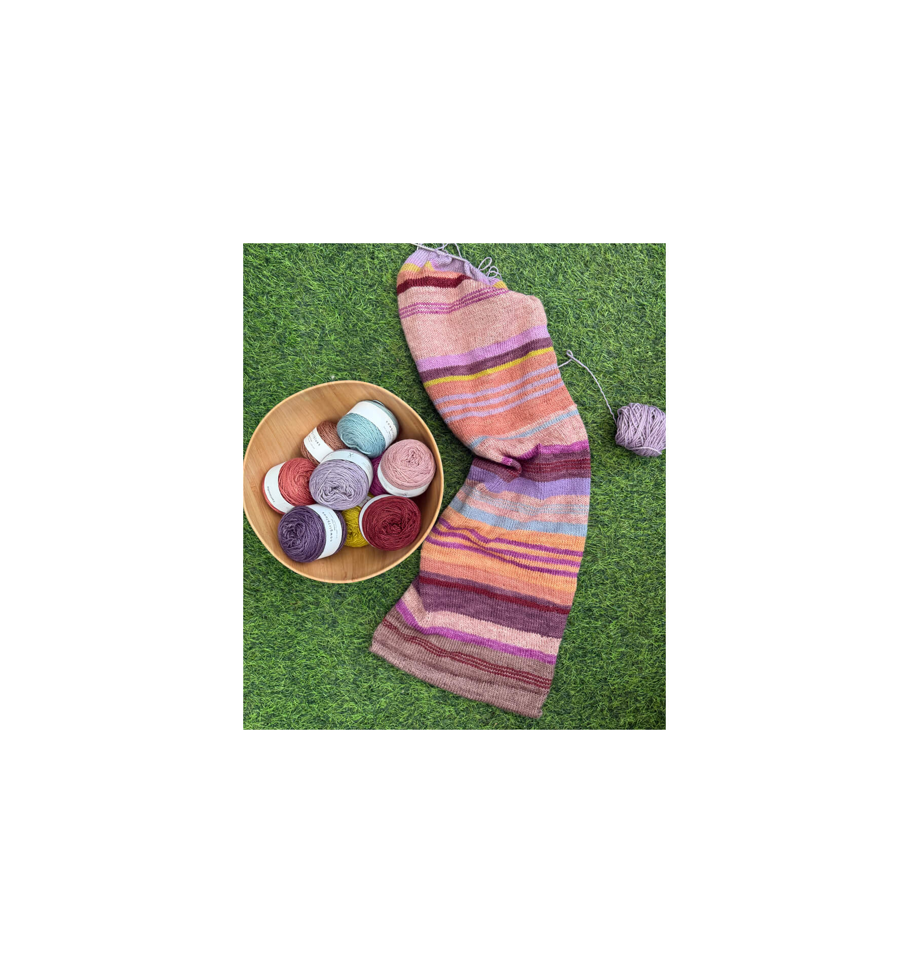 Stripey Scarf Yarn Set - Image 3