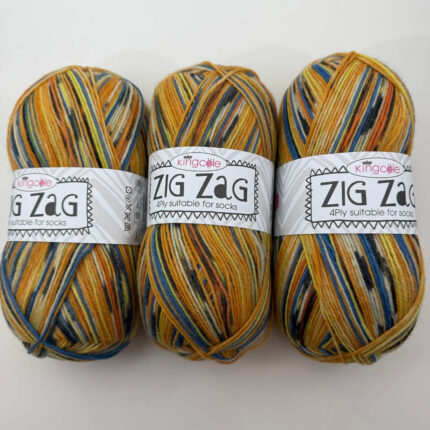 Zig Zag Sock Gingersnap