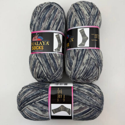 Himalaya Socks Blue Brown