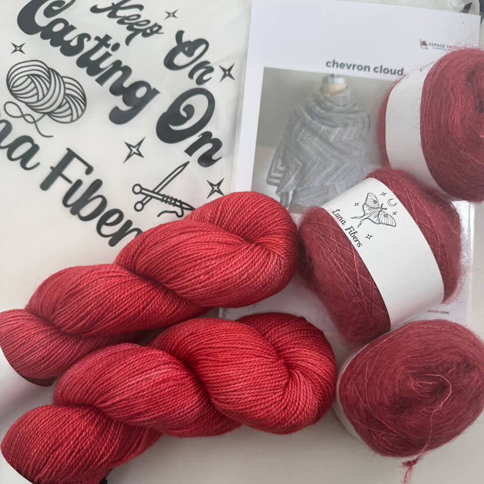 Luna Chevron Cloud Shawl Kit - Image 2